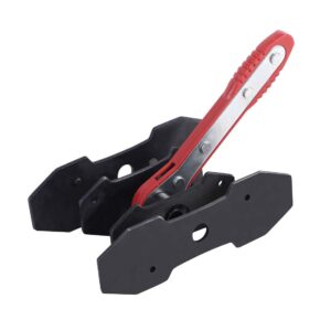 JIFETOR Brake Caliper Press Tool, 360 Degree Swing Ratchet Expander Wrench Car Wheel Piston Spreader with Extra 2PCS Large Plates for Single Twin Quad Sextuplet Piston Disc Brake Caliper, Red