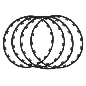 LGRFUXIN Black,19 inch,Car Rims Edge Trim Protector, 16-20 Inch Diameter Wheels Rim Protectors for All Car Model 3, Set of 4 Anti-Scratch Car Refit Trims Kit