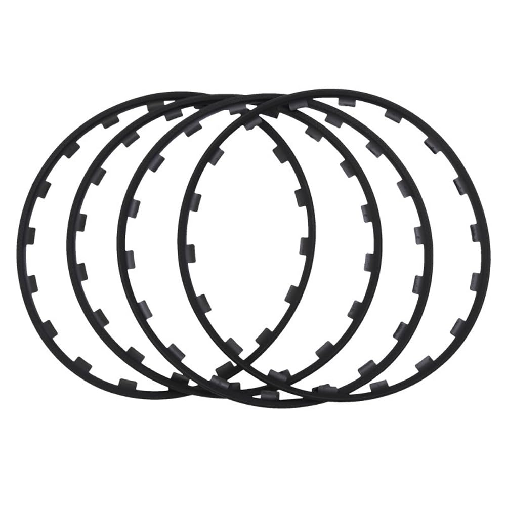 LGRFUXIN Black,19 inch,Car Rims Edge Trim Protector, 16-20 Inch Diameter Wheels Rim Protectors for All Car Model 3, Set of 4 Anti-Scratch Car Refit Trims Kit