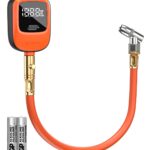ETENWOLF T600 Digital Tire Pressure Gauge 0-250 PSI, ANSI B40.7 2A Grade High Precision(Plus-Minus 1%),Tire Gauge for Tire Pressure with Rubber Hose, Replaceable AA Batteries