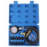 Oil Pressure Tester Tool, Oil Pressure Gauge kit, 0-140 PSI Pressure Test Diagnostic Tools, Engine Oil Pressure Tester Tool kit, for car Truck (Blue)