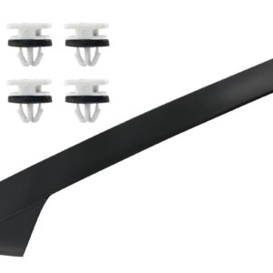 A-Pillar Molding Trim Kit with Clips Compatible with 2011-2019 Ford Explorer Left Driver Side Outer Windshield Molding Trim Replace BB5Z-7803145-AA 926-450 BB5Z7803137AA BB5Z7803137AB BB5Z7803137BA