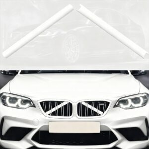 CIDingchang White V Brace Cover for BMW, High Durability ABS Trim Grille Inserts Compatible with 1/2/3/4/5/6/7/8 Series F20 F30 G30 G11 G12 G32 Models