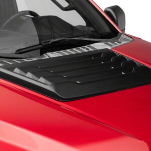 MP Concepts Raptor-Inspired Hood Scoop – Matte Black ABS Truck Scoop | Louvered Off-Road Styling | Peel-and-Stick Installation | Compatible with 2015-2020 F-150 Excluding Raptor