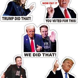 100 PCS Truomp I Did That Stickers, Anti Truomp Stickers, Anti Truomp Merchandise Anti Elon Sticker Truompfaltion UWHENBO Waterproof Easy To Remove, No Residue Leaves, Funny Decal Anti Elon Musk Signs