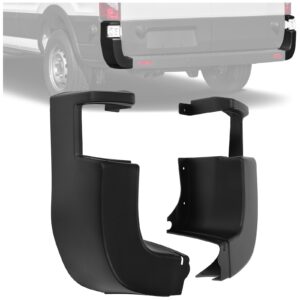 HECASA Rear Bumper Side End Cap Cover Compatible with 2015-2022 Ford Transit 150 250 350 350HD Replacement for CK4Z-17F774-DC CK4Z-17F774-DD FO1104137 FO1105137 Right & Left Side