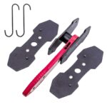 LAINLOY Brake Caliper Press Tool with Extra 2PCS Steel Plates, Car Wheel Caliper Piston Spreader Tool, 360 Degree Swing Ratchet Brake Wrench Tool, Brake Caliper Hanger (3PCS)