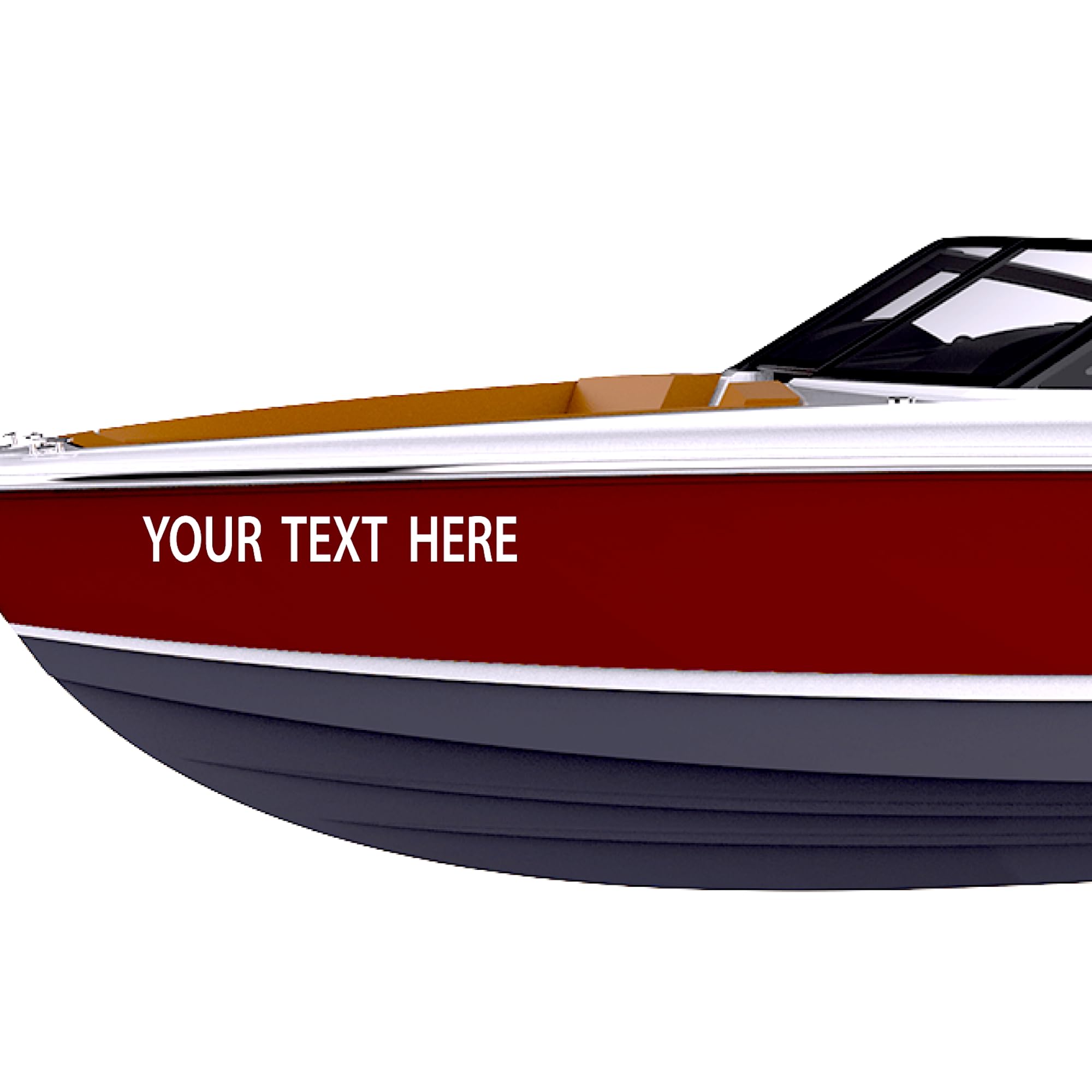 Custom Boat Numbers & Letters (Two Decals) Marine Vinyl Lettering Stickers