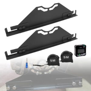 RULLINE Toe Alignment Tool with Toe Plates, 2 Tape Measures & Digital Angle Finder – Accurate Fast Wheel Alignment for Most Cars,Compatible with Vehicles Using M14 Wheel Bolts