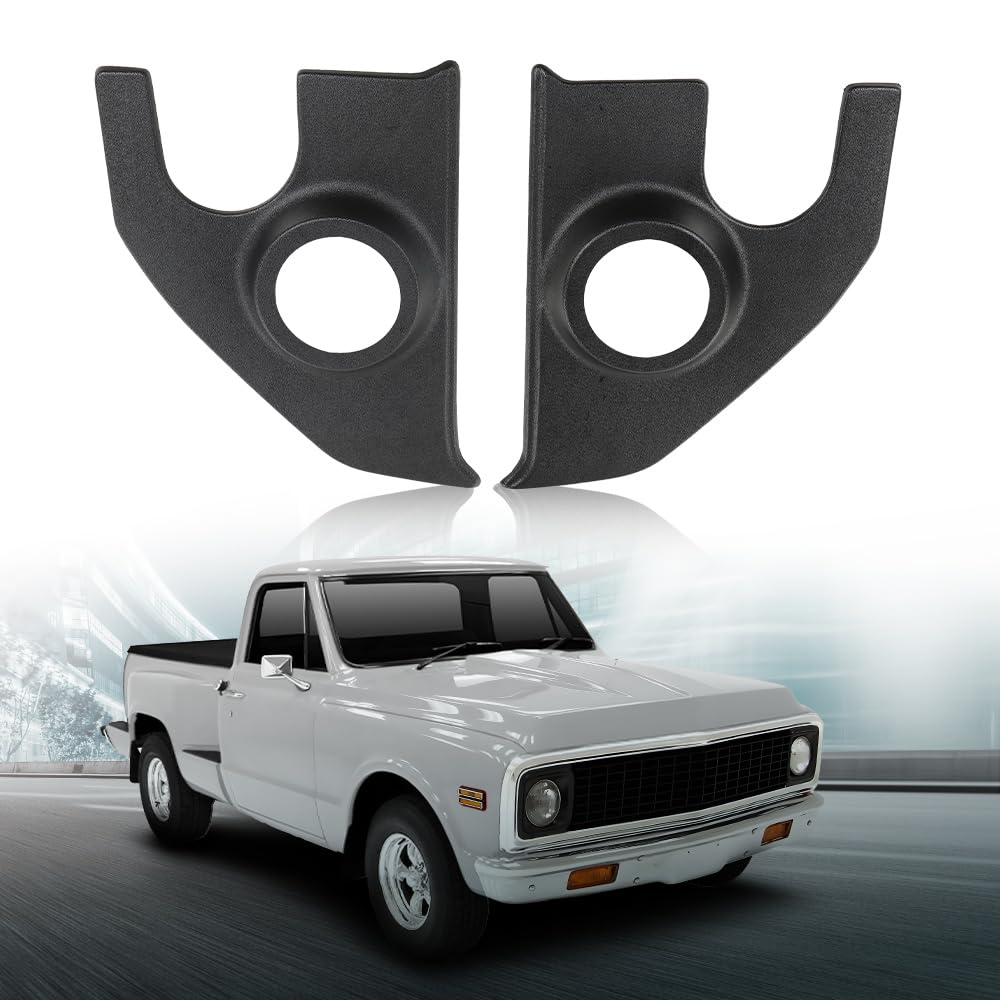 LQI Speaker Kick Panels Pair Compatible with Chevy Blazer C10 C20 C30 Suburban Pickup 1967 1968 1969 1970 1971 1972 Black Left and Right Speaker Kick Panel