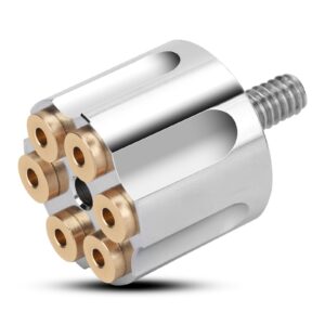 beyisi Stainless Knurled Fender Seat Bolt Screw 1/4"-20 Thread Compatible with Harley Sportster Touring Softail Dyna CVO Electra Glide Street Glide 1996-2024- Revolver