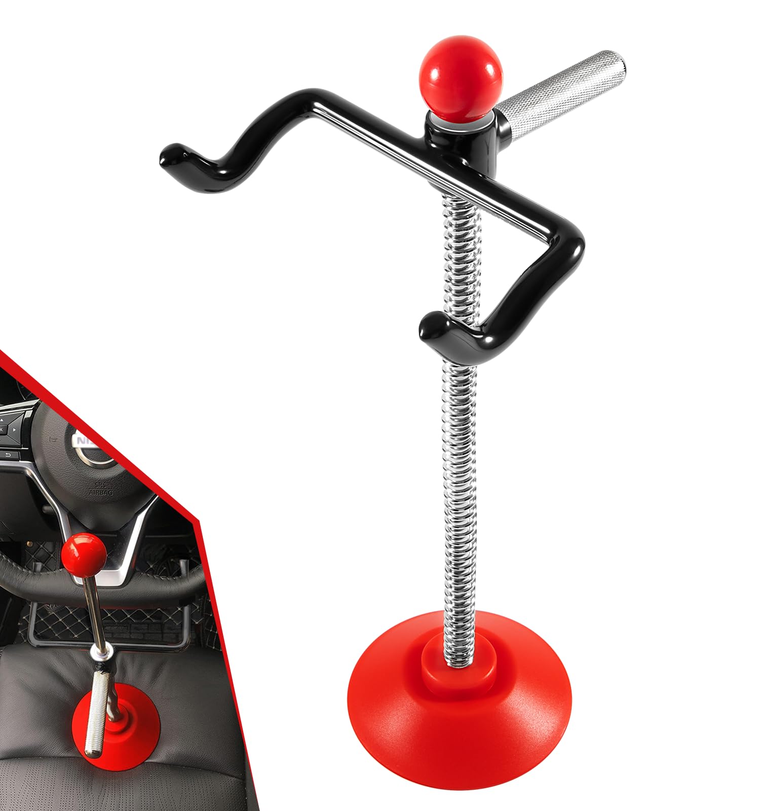 Steering Wheel Holder Stand Tool for Wheel Alignment, Adjustable Steering Wheel Alignment Lift Rack, for Trucks, Buses, Vans Wheel Alignment Essential Tool