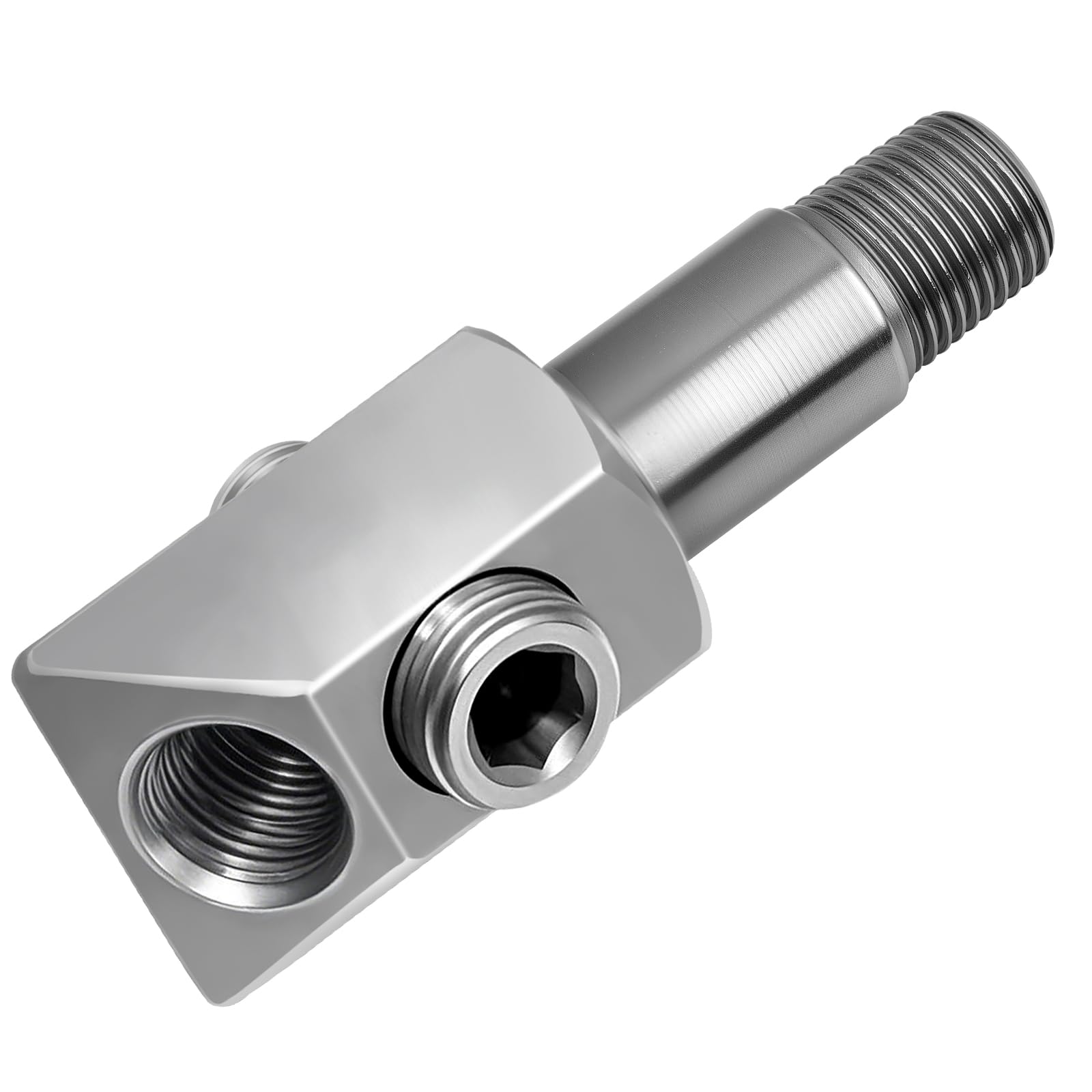 Oil Pressure Sensor Thread Adapter, 1/8-27 NPT Port Plugs for Chevy/GM Small Block Engines