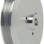 March Performance 616 Clear Powder Coated Billet Aluminum 5-Rib Power Steering Pulley