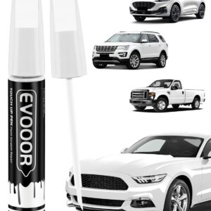 EVOOOR YZ/Z1/M6887 Oxford White Touch Up Paint for Ford – Exact Match 2 in 1 Paint Pen for Chips and Nicks Repair