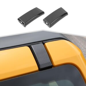 Amayum Windshield Pillar Cover fit for Ford Bronco 2021+ Roof Rail Luggage Rack Mounting End Cap Roof Screw Molding Cover Exterior Accessories
