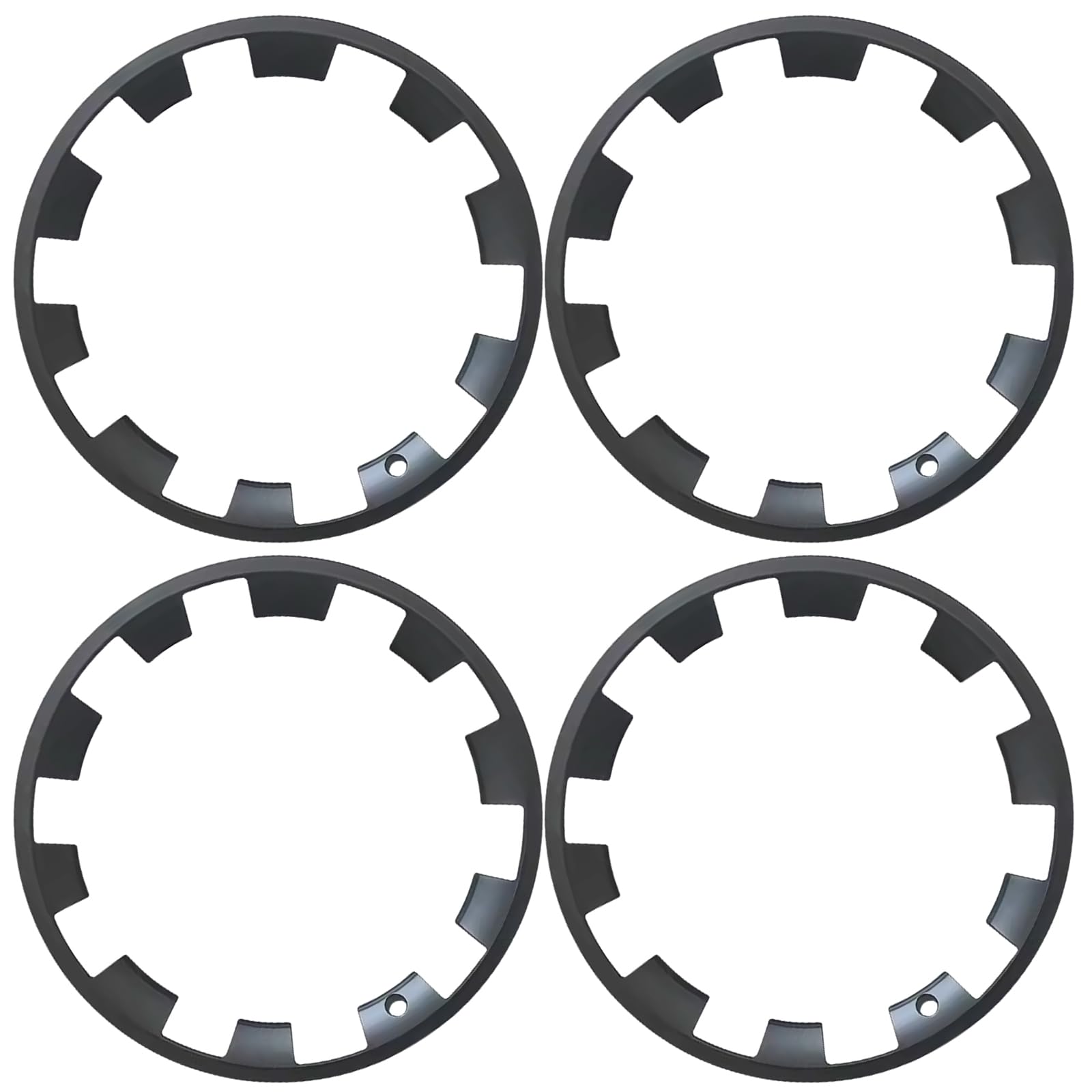 4 Pcs Rim Protector for Tesla 2025 2026 Model Y Juniper 20 Inch Helix Wheel Cover All-in-one Car Tire Trim Rings Rim Case Hubcaps Model Y Juniper Accessories (Black)