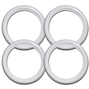 Atlas 13'' INCH White Wall Tire Insert Trim Set x4 Pieces