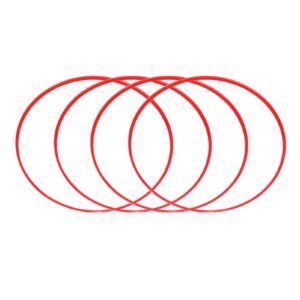 AKLOSIPY 4Pcs 18-Inch Car Wheel Protector - SelfAdhesive Red Trim Guard for Scratch and Stylish Enhancement