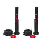Midwest Can 4240 Quick Flow Spout - Fuel Can Spout Replacement Kit - Auto Shut Off Spill-Resistant Spout with Closing Valve & Cap - 2 Pack