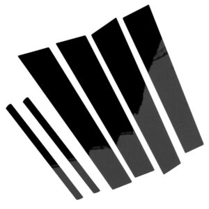 6pcs Black Exterior Door Window Pillar Posts Molding Cover Panel Trim Stickers Side Door Window Cover Trim Replacement for Dodge Charger 2011‑2021