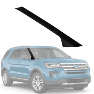 CARMOCAR A-Pillar Front Molding Windshield Outer Trim Right (Passenger Side) Replacement for Ford Explorer 4 Door Utility 2011-2019 Replaces BB5Z-7803145-AA BB5Z-7803137-AB 1 Pack