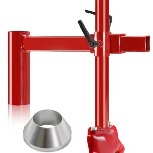 EXODIOS Upgrade Manual Tire Changer Duck Head Kit with Silver Cone, with Tire Changer Duck Head Fit for Most Car Tires (with Silver Cone)