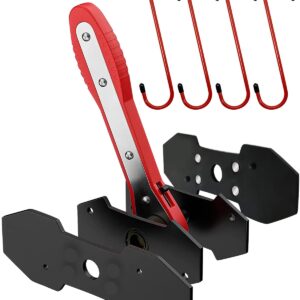 Witaxima Brake Caliper Compression Tool with Extra 2PCS Large Plates 1.57"-2.95" for Disc Brake Pad Spreader,Caliper Piston Compressor Tool with 4 Brake Caliper Hanger Hooks,Car Brake Repair Tool Red