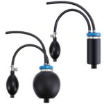 Aurelema 2 Pcs Universal Easy Intake Adapter Automotive Smoke Machine Inflatable Bladder Block off Diagnostic Car Smoke Leak Tester Detector for 12V Vehicles Pipe Fuel Leakage Detection(Blue)