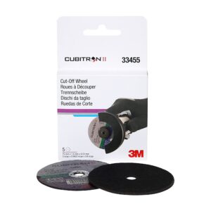 3M Cubitron II Cut-Off Wheel, 33455, 3 in, .0625 in x 3/8 in, 5 Pack, High Performance, Fast Cutting, Long Lasting