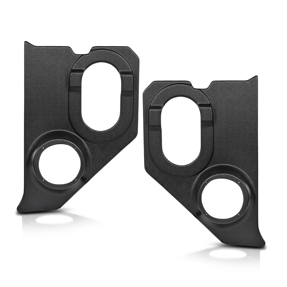 ALLGOOD Interior Kick Panels with 6" Speaker Holes Compatible with Chevy GMC C10 Pickup Suburban 1960 1961 1962 1963 1964 1965 1966 Black