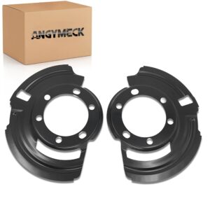 AngyMeck Front Left and Right Brake Dust Shield Backing Plate Compatible with Wrangler 1987-2006 Cherokee XJ 1984-2001 Grand Cherokee 1993-1998 Replace 52005477, 52005476
