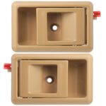 Lcyolada Interior Door Handle for 1995-2000 Toyota Tacoma,1983-1992 Corolla,1990-1995 4Runner Front Driver and Passenger Side, Beige