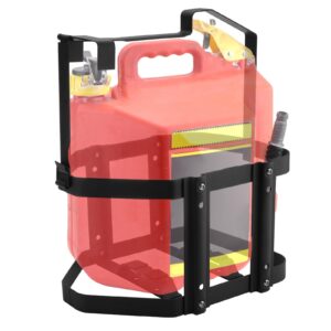Racewill 5 Gallon Gas Can Holder, Metal Steel Fuel Container Mount Bracket Compatible with SureCan Gas Can