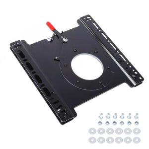 ASDJAKZP Swivel Seat Mount, 360° Rotation Driver Side Seat Swivel, Heavy Duty Rust Proof Seat Swivel Base Mount Plate Fit for Transit Sprinter Promaster, Enhance Your Seating Comfort