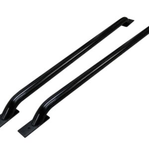 Go Rhino Stake Pocket Bed Rails | Mild Steel, Black | 8248B | Fits 1997-2024 Ford F-150 w/ 6.5' Bed; 1999-2016 Ford F-250, F-350 Super Duty w/ 6.5' Short Bed