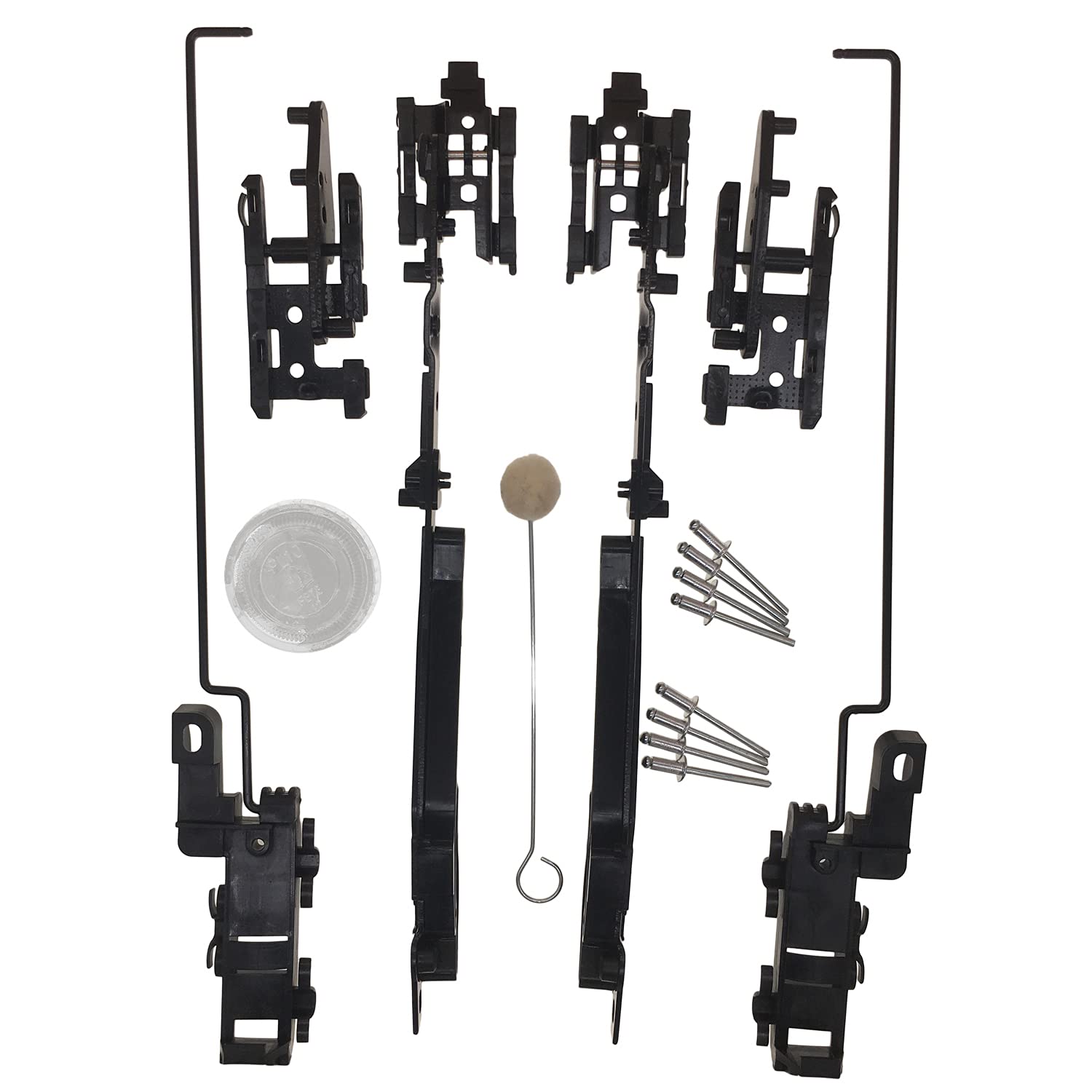 02ESR1201ABK Sunroof Track Assembly Compatible with Ford 2000-2014 F150 2005-2016 F250 F350 F450 2000-2017 Expedition Lincoln Navigator Mark LT Sunroof Track Repair Kit
