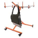 Arligaaduo 180° Rotating Bumper Paint Stand, Universal Rotation Spray Paint Panel Stand, Adjustable Auto Body Rack Stand with 4 Swivel Wheels for Hoods & Bumpers, Up to 240LBS