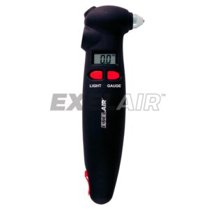 EXELAIR by Milton (EX999004) 4-in-1 Digital Tire Gauge Auto Emergency Tool