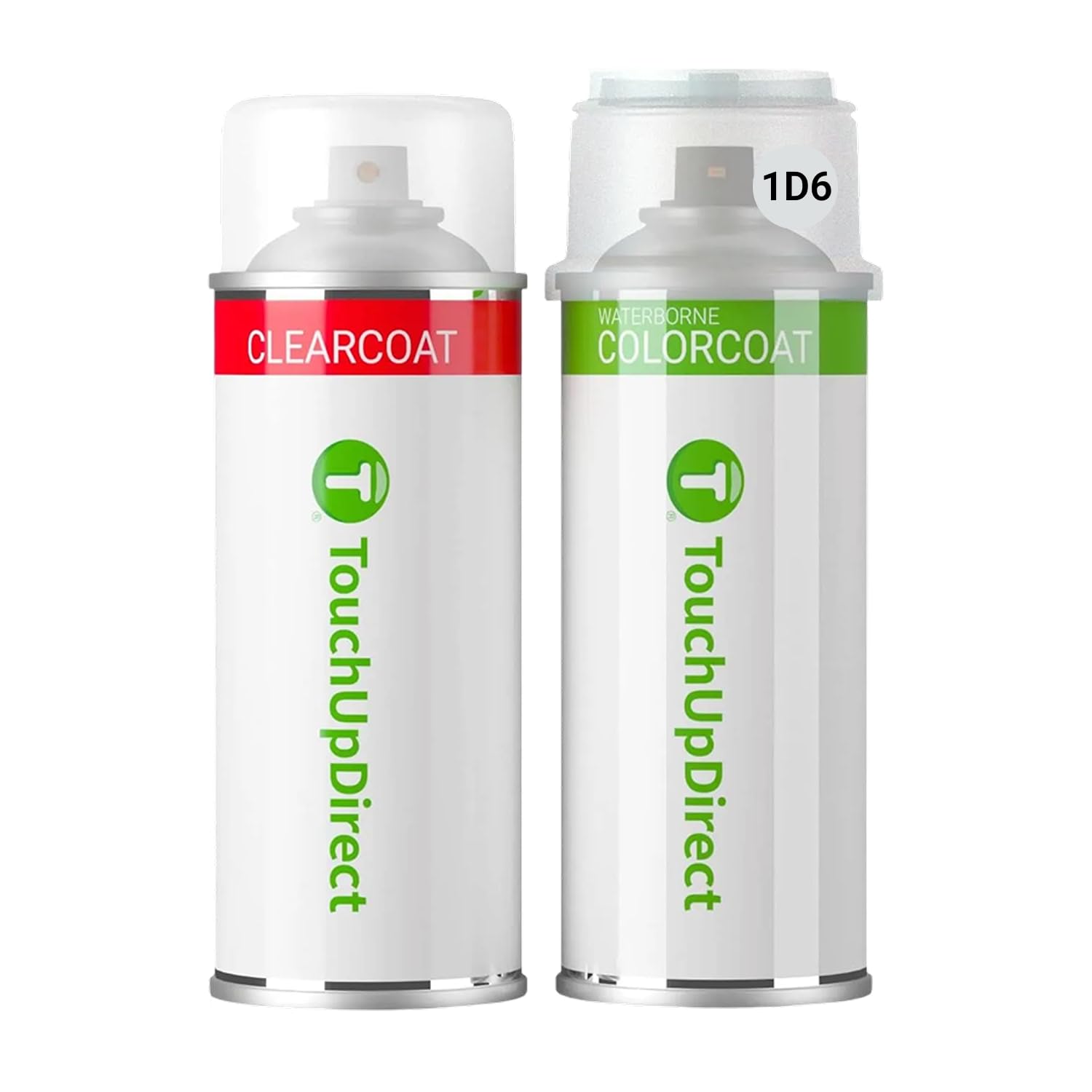 TouchUpDirect Car Paint Touch Up Spray Kit – Compatible with Toyota 1D6 Silver Sky Metallic Exact Match Auto Paint Kit with Car Color Spray and Clearcoat, for Repainting or Scratch Repair, Essential K