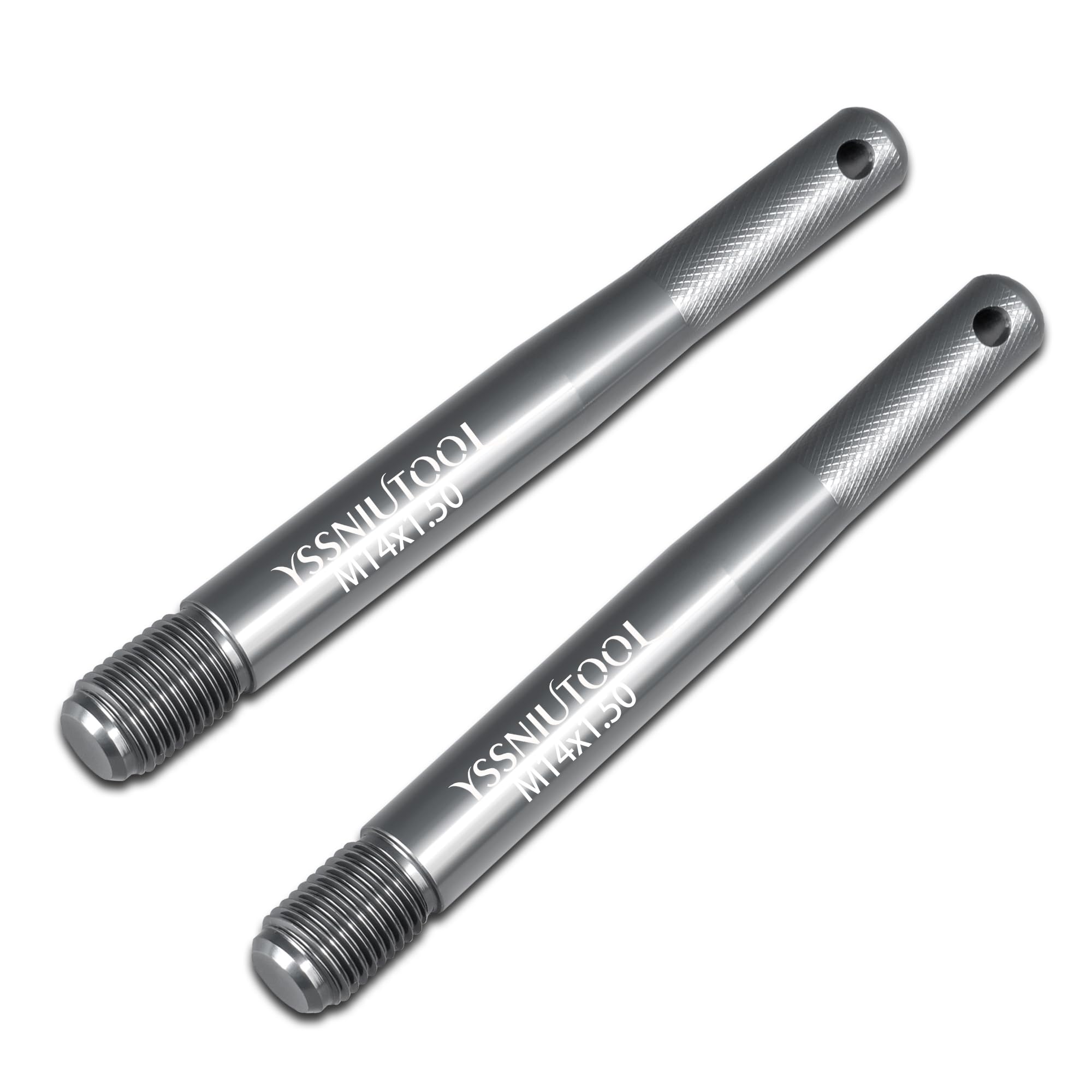 YSSNIUTOOL 2PCS Wheel Hanger Alignment Pin Guide Tool,Wheel Lug Bolt Automotive Mechanic Tool,Wheel Alignment Pin Compatible with Audi Volkswagen Benz Ect (Forged with Aluminum Alloy M14X1.50 2PCS)
