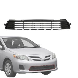Front Bumper Lower Grille Compatible With Toyota 2011 2012 2013 Corolla Sedan (Base CE LE S L XRS) Front Bumper Grill Center