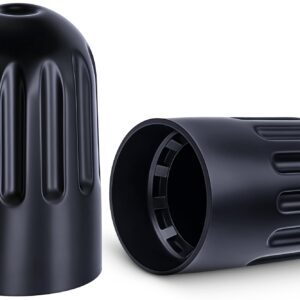 MEAJOO 10PCS TPMS Tire Valve Long Stem Caps, Black Plastic Wheel Tire Valve Stem for TR20008 TPMS, Universal Long Stem Caps for Cars, SUV, Trucks, Bikes, Motorcycles, Bicycles