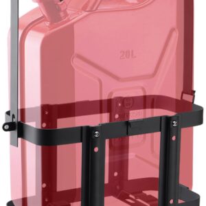 Racewill Anti-theft Jerry Can Mount Holder: Lockable Jerry Gas Can Holder Rack, 5 Gallon (20 Liter), Reinforced Welding, Anti-theft U-bayonet, Plum Stainless Steel Screws