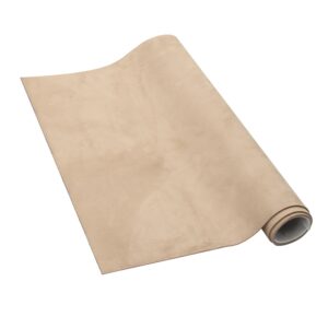 HEROFFIX 96"L x 60"W Suede Fabric Headliner Interior Trim DIY Roof Repair Replacement with Foam Backing for Car Truck RV SUV Boat Automotive Beige