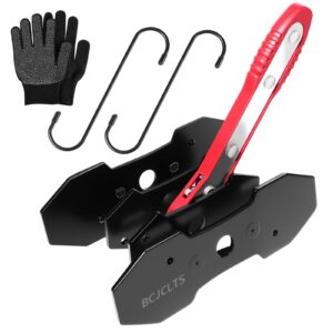 BCJCLTS Brake Tools, Brake Caliper Compression Tool, Brake Caliper Tool, Caliper Piston Compressor Tool with 2 Heavy-Duty Caliper Hooks, Car Disc Brake Repair (Large Size red)