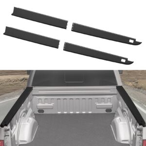 HSUTVXPRO 5.7ft Truck Side Bed Rail Caps for 2009-2018 Dodge Ram 1500 Crew Cab, Bedrails Covers Top Protectors Molding Cap w/Stake Holes for Dodge Ram 1500 with 5.7' Bed Accessories, 4PCS