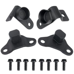 Tailgate Hinge Kit w/Bolts for Rear Tail gate Door Panel Compatible with 1999-2007 Chevy Chevrolet Silverado GMC Sierra 1500 2500 3500 Truck Tailgate Accessories Parts