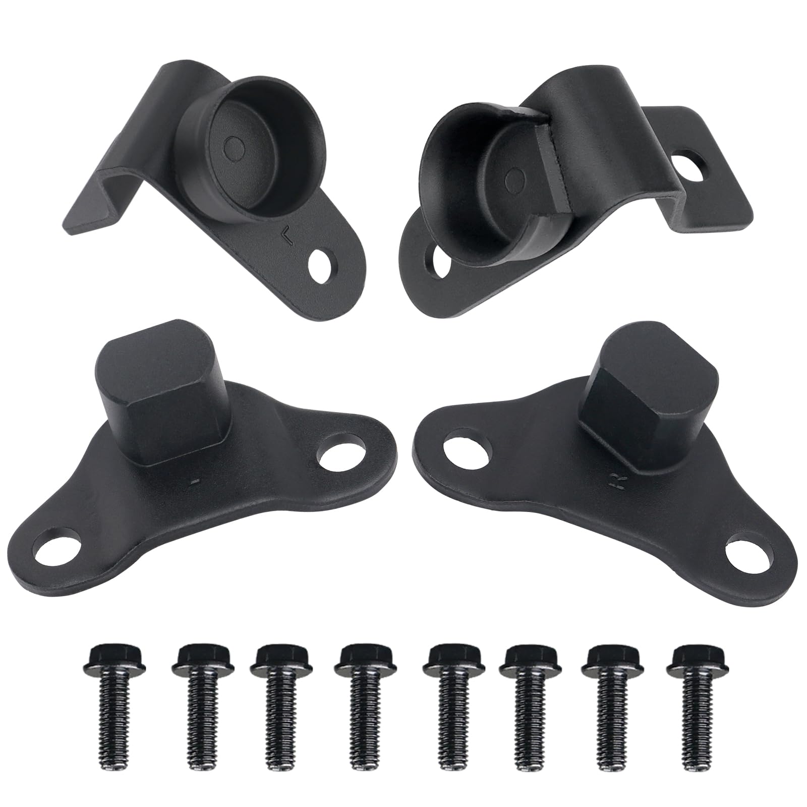 Tailgate Hinge Kit w/Bolts for Rear Tail gate Door Panel Compatible with 1999-2007 Chevy Chevrolet Silverado GMC Sierra 1500 2500 3500 Truck Tailgate Accessories Parts