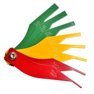 ITEQ Brake Lining Thickness Gauge 8 Piece SAE & Metric Steel Constructions